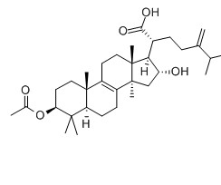 茯苓酸對照品分子結構圖