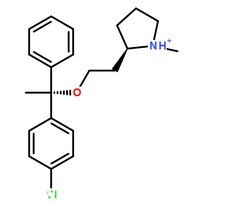 富馬酸氯馬斯汀分子結構圖
