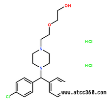 鹽酸羥嗪分子結(jié)構(gòu)圖