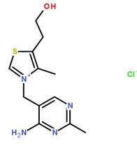 維生素B1分子結構圖