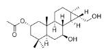 2α-Acetoxy-14,15-cyclopimara-7β,16-diol標準品