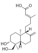 ent-3β,18-Dihydroxylabda-8(17),13E-dien-15-oic acid標準品