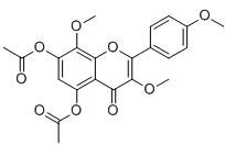 5,7-二乙酰氧基-3,4',8-三甲氧基黃酮標準品